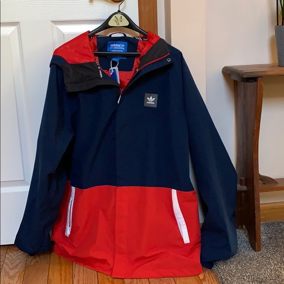 adidas snowboard jacket red